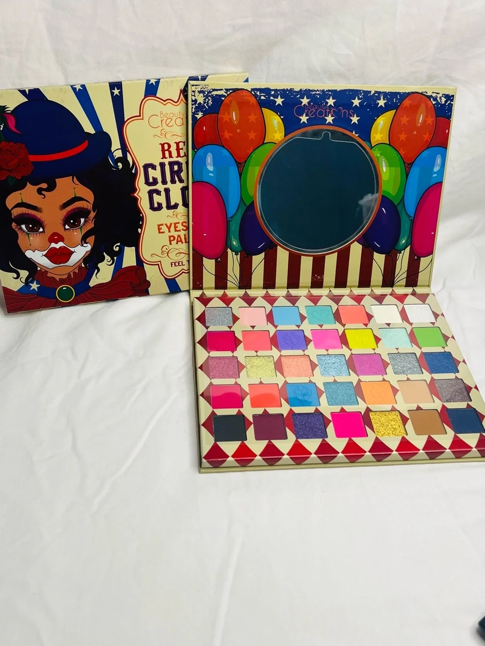 Beauty Creations REMI Circus Clown Eyeshadow Palette -beige, Blue, Red